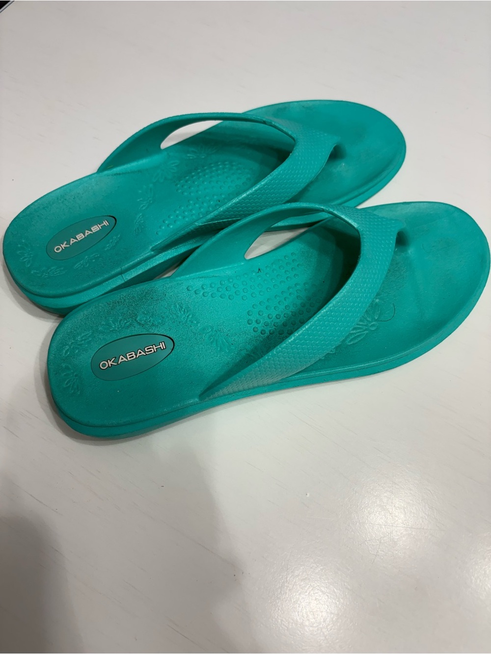 Okabashi Turquoise Women's Flip Flop Sandals